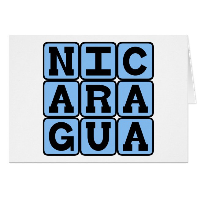 Nicaragua, land in Midden-Amerika (Voorkant Horizontaal)