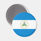 Nicaragua land vlag natie symbool magneet (Voorkant / Achterkant)
