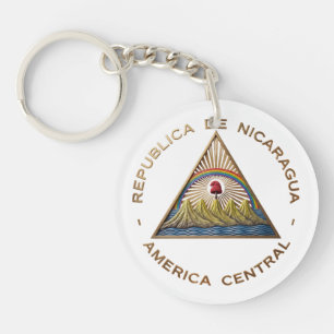 Nicaragua land vlag symbool embleem wapen schild e sleutelhanger