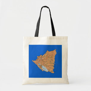Nicaragua Map Bag Tote Bag