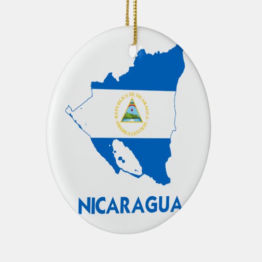 NICARAGUA MAP KERAMISCH ORNAMENT (Rechts)