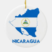 NICARAGUA MAP KERAMISCH ORNAMENT (Achterkant)