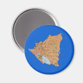 Nicaragua Map Magnet (Voorkant / Achterkant)