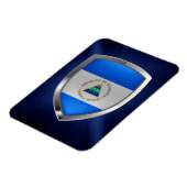 Nicaragua Metallic Emblem Magneet (Linkerzijde)
