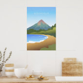 Nicaragua Minimaal Reisposter Poster (Keuken)