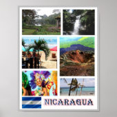 Nicaragua - Mosaic - Poster (Voorkant)