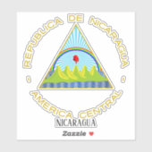 Nicaragua Nationaal wapenschild Sticker (Vel)