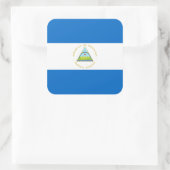 Nicaragua Nationale wereldvlag Vierkante Sticker (Tas)