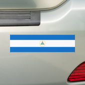 Nicaragua/Nicaraguaanse vlag Bumpersticker (Op auto)