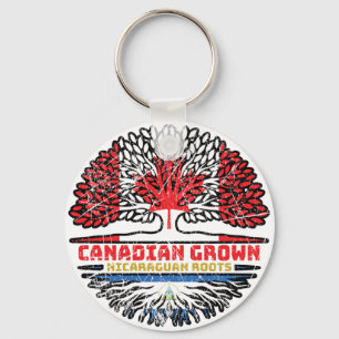 Nicaragua Nicaraguan Canadian Canada Tree Roots Sleutelhanger