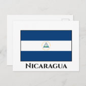 Nicaragua (Nicaraguan) Vlag Briefkaart (Voorkant / Achterkant)
