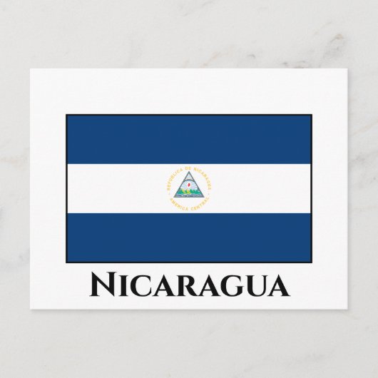 Nicaragua (Nicaraguan) Vlag Briefkaart (Voorkant)