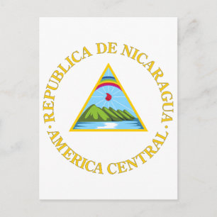 Nicaragua Officieel wapenschild, heraldry-symbool Briefkaart