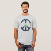 Nicaragua Peace Flag Souvenir T-shirt (Voorkant volledig)