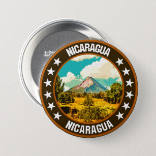 Nicaragua Ronde Button 7,6 Cm