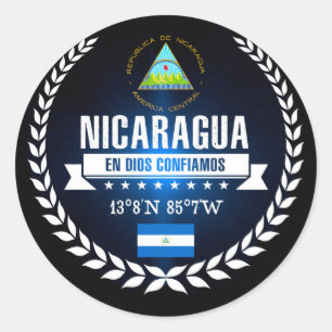 Nicaragua Ronde Sticker