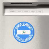 Nicaragua Round Emblem Magneet (Insitu (Vaatwasser))