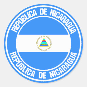 Nicaragua Round Emblem Ronde Sticker