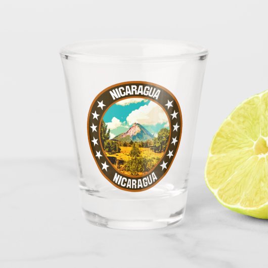 Nicaragua Shot Glas (Voorkant)
