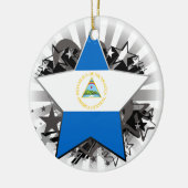 Nicaragua Star Keramisch Ornament (Links)