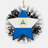 Nicaragua Star Keramisch Ornament (Achterkant)