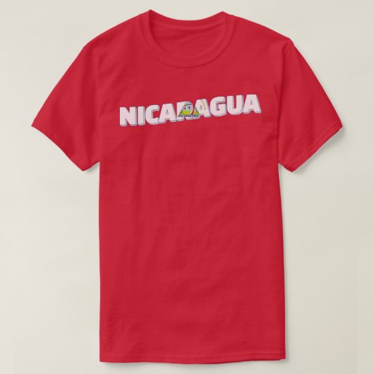Nicaragua  stijl retro souvenir 2 t-shirt (Design voorkant)