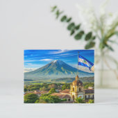 Nicaragua stylist stadsgezicht briefkaart (Staand voorkant)