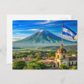 Nicaragua stylist stadsgezicht briefkaart (Voorkant / Achterkant)