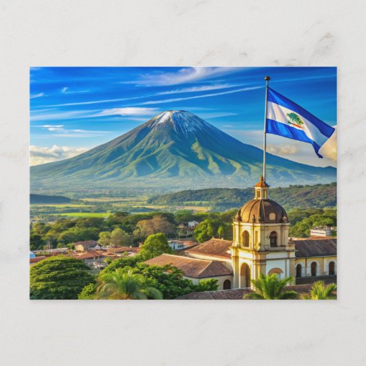 Nicaragua stylist stadsgezicht briefkaart (Voorkant)