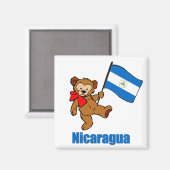 Nicaragua Teddy Bear Magneet (Voorkant / Achterkant)