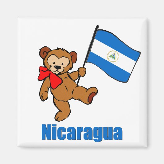 Nicaragua Teddy Bear Magneet (Voorkant)