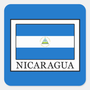Nicaragua Vierkante Sticker
