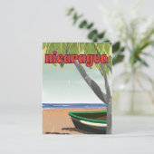 Nicaragua vintage reisposter. briefkaart (Staand voorkant)