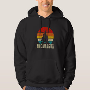 Nicaragua Vintage Zeilboot Zeiler Nica   Hoodie