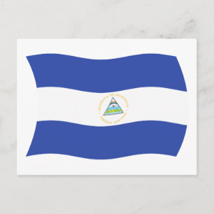 Nicaragua Vlag Ansichtkaart Briefkaart