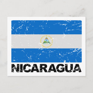 Nicaragua  vlag briefkaart
