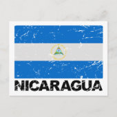 Nicaragua  vlag briefkaart (Voorkant)