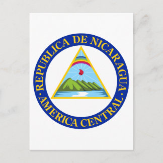 NICARAGUA - vlag/embleem/wapen/symbool Briefkaart