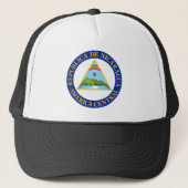 NICARAGUA - vlag/embleem/wapen/symbool Trucker Pet (Voorkant)