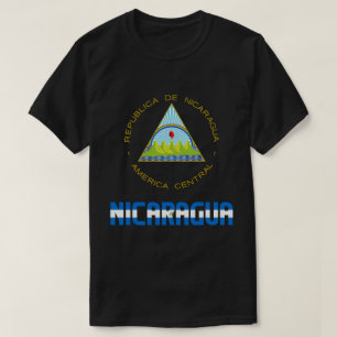 Nicaragua - vlag en wapenschild t-shirt