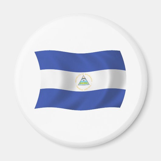 Nicaragua Vlag Magneet (Voorkant)