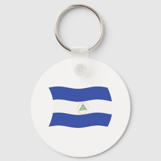 Nicaragua Vlag Sleutelhanger (Voorkant)