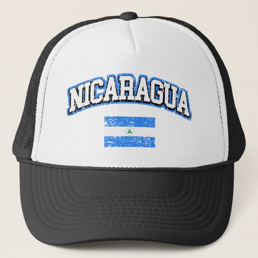 Nicaragua  vlag trucker pet (Voorkant)