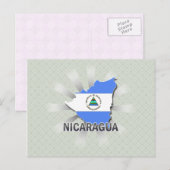Nicaragua - Vlaggenkaart 2.0 Briefkaart (Voorkant / Achterkant)
