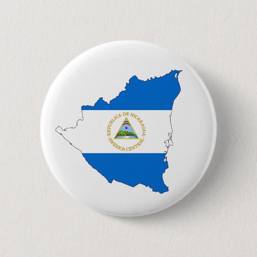 nicaragua : vlaggenkaartsymbool ronde button 5,7 cm (Voorkant)