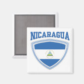 Nicaragua-vlaggenschip Magneet (Voorkant / Achterkant)