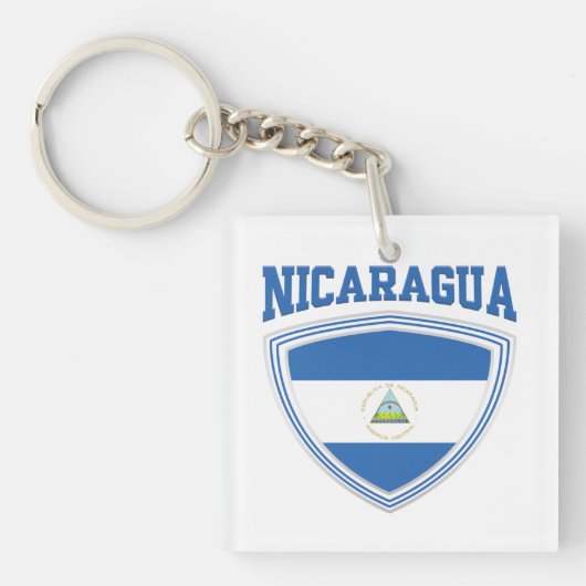 Nicaragua-vlaggenschip Sleutelhanger (voorkant)