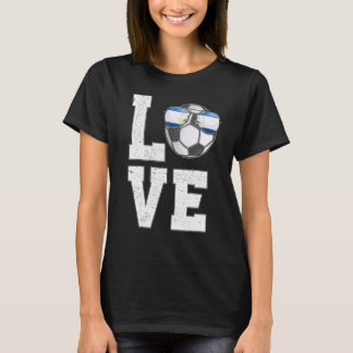 Nicaragua Voetbal Liefde Nicaraguaanse Fan Vlag T-shirt