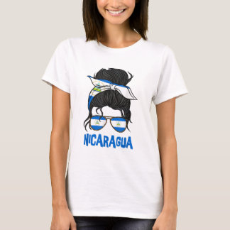 Nicaragua voor meisje Nicaraguan Vlag voor vrouwen T-shirt