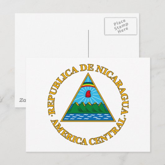 Nicaragua Wapenjassen Briefkaart (Voorkant / Achterkant)